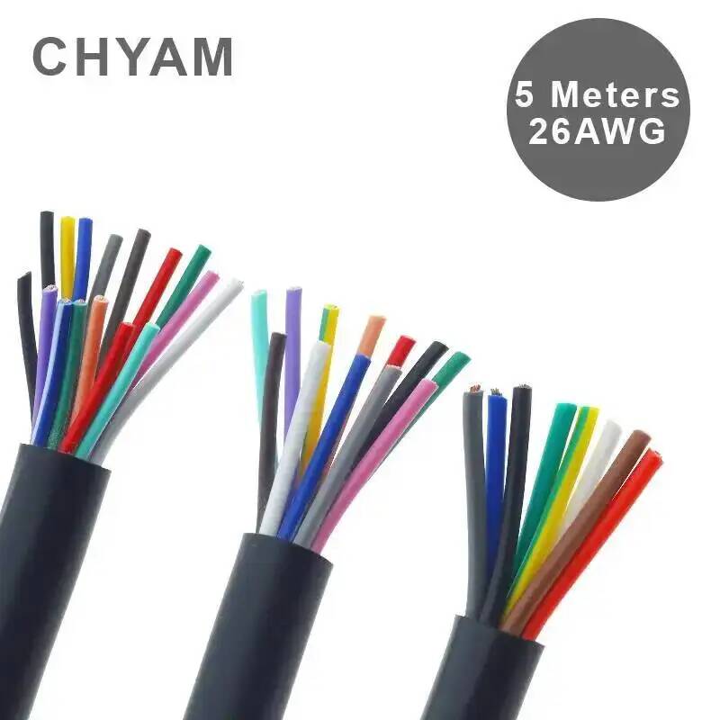 Cable Gland Waterproof - كابل أسود 26AWG 0.12mm2 سلك نحاسي