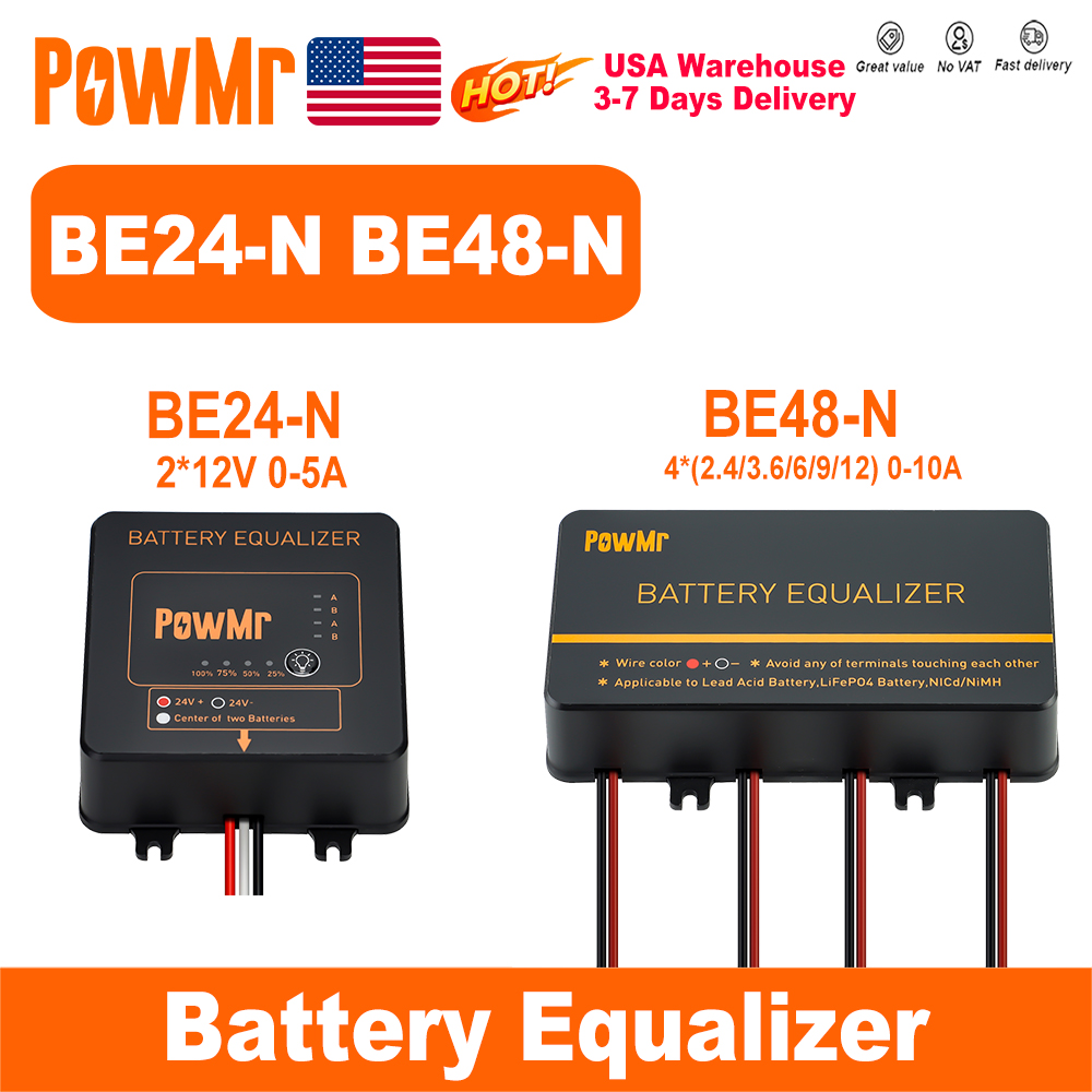 Battery Equalizer Balancer - موازن بطاريات PowMr USA 24V 48V،