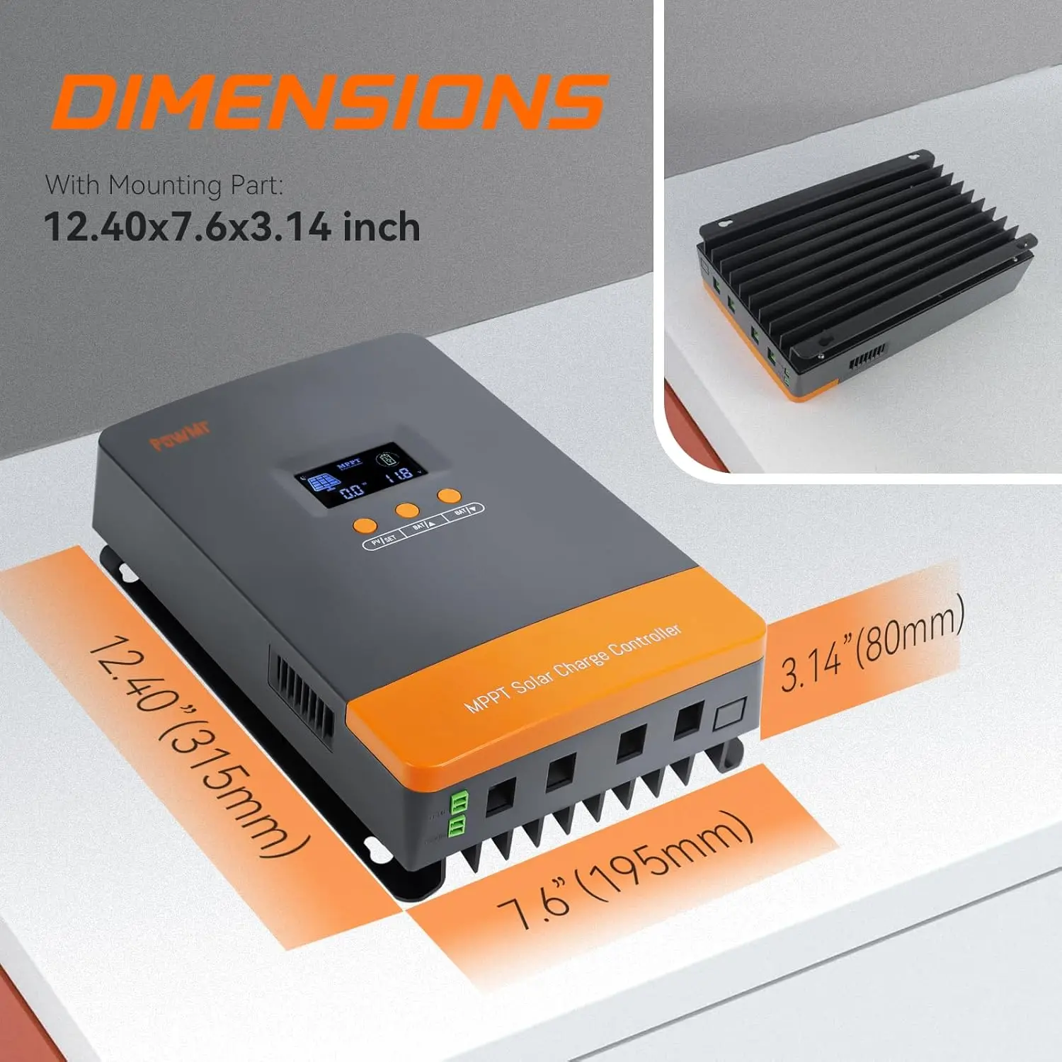Mppt Charge Controller - وحدة تحكم شحن البطارية PowMr الأكثر