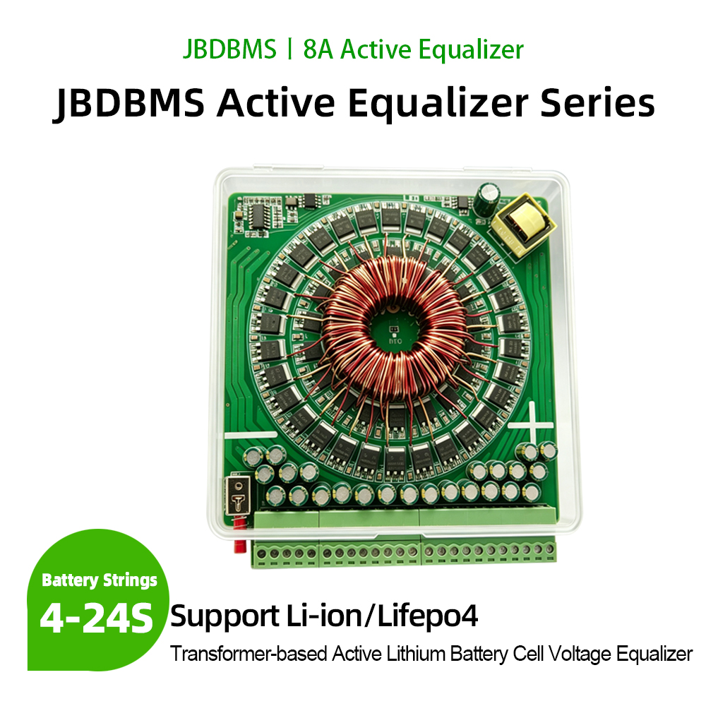 Battery Equalizer Balancer - JBDBMS 4-24S 8A: جهاز موازنة وتسوية