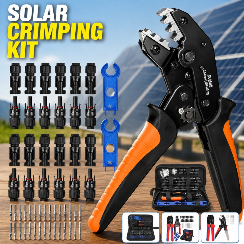 Mc4 Crimping Tool - مجموعة أدوات تثبيت الموصلات MC4 للألواح