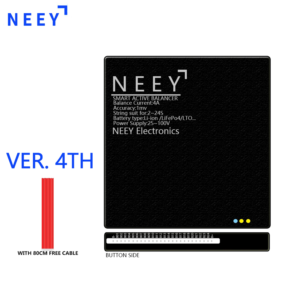 موازن نشط ذكي NEEY 4A لبطاريات - مراجعة Battery Equalizer Balancer وسعره