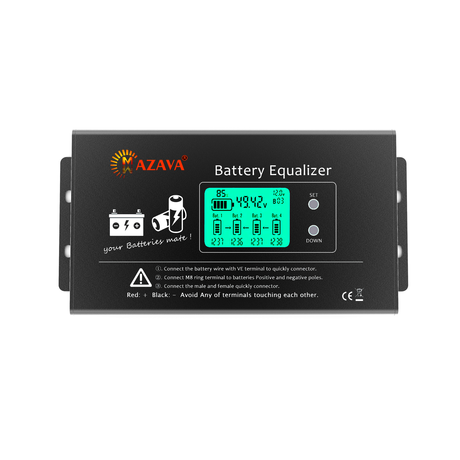 MAZAVA PLC-10 HX02 موازن البطا - مراجعة Battery Equalizer Balancer وسعره