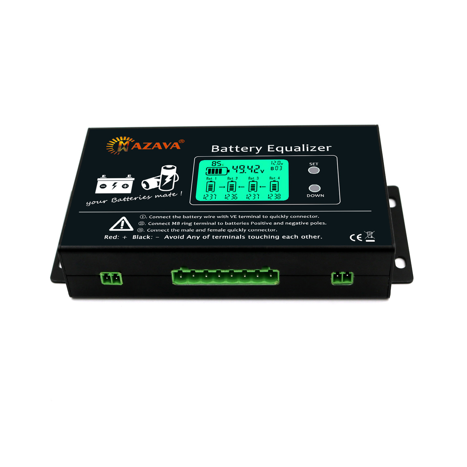 MAZAVA PLC-10 HX02 موازن البطا - مراجعة Battery Equalizer Balancer وسعره
