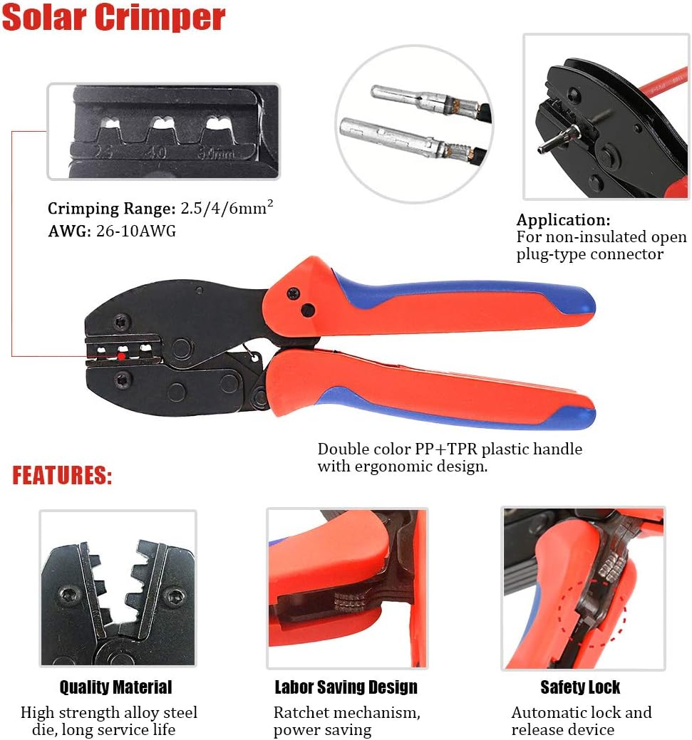 مجموعة أدوات تجعيد الكابلات ال - مراجعة Mc4 Crimping Tool وسعره
