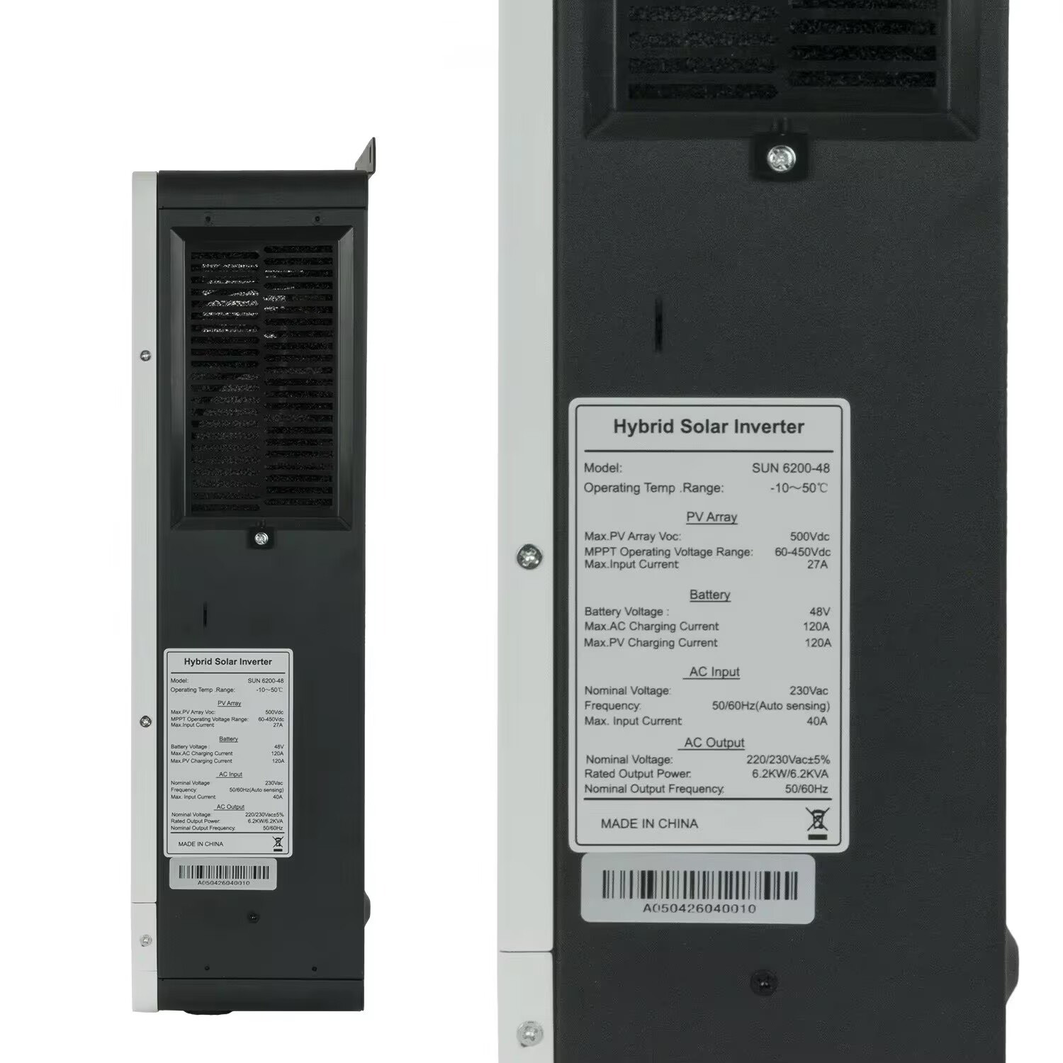 محول طاقة شمسية هجين 6.2 كيلو  - مراجعة Mppt Charge Controller وسعره