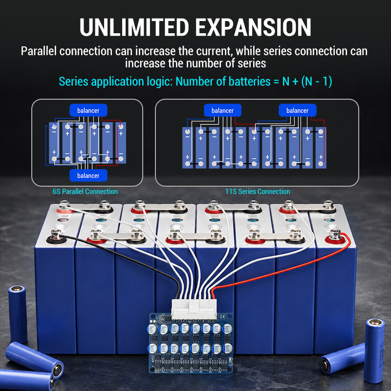 موازن مجموعة كاملة 3A نشط لبطا - مراجعة Battery Equalizer Balancer وسعره