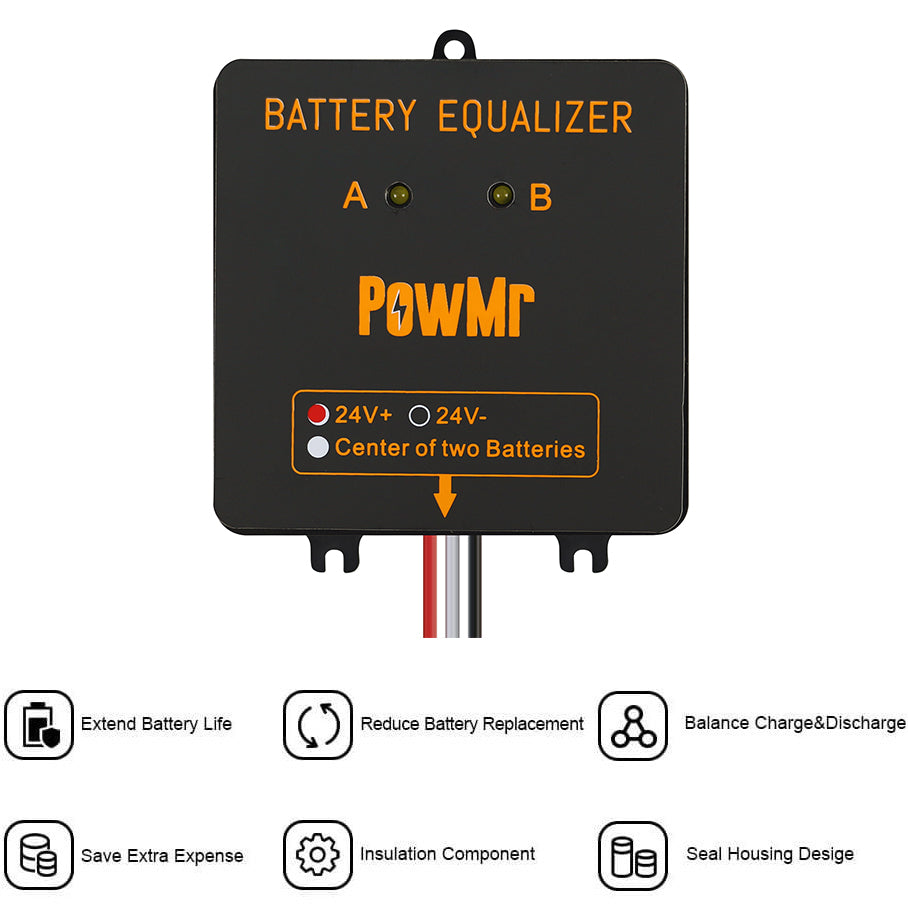 موازن بطارية PowMr BE24 24 فول - مراجعة Battery Equalizer Balancer وسعره