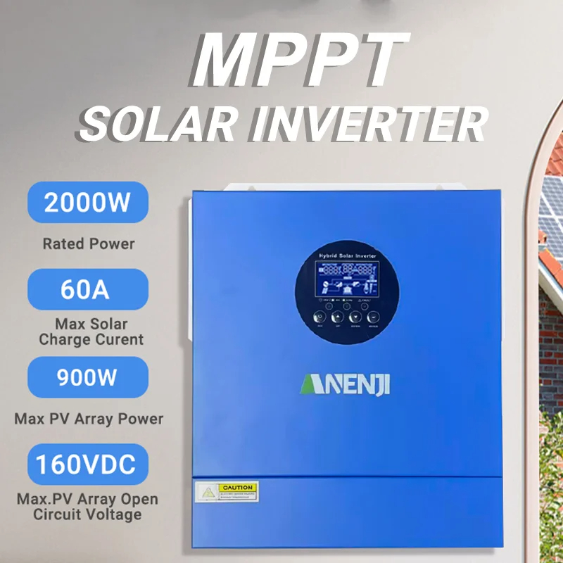 2KW 12V الهجين عاكس للطاقة الش - مراجعة Mppt Charge Controller وسعره