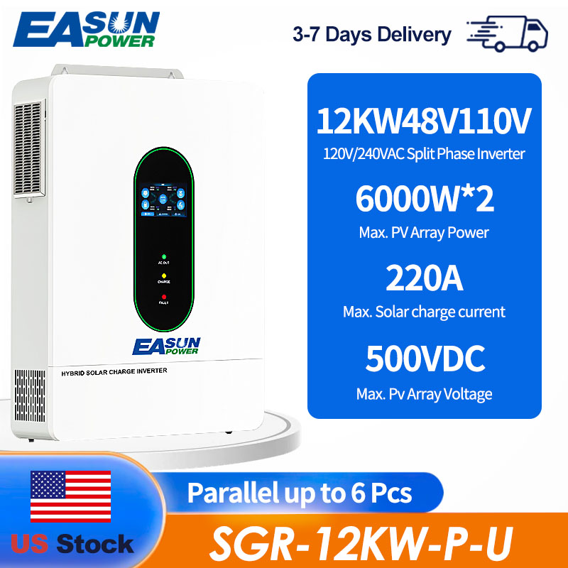 EASUN US 12KW 12000W محول طاقة - مراجعة Mppt Charge Controller وسعره