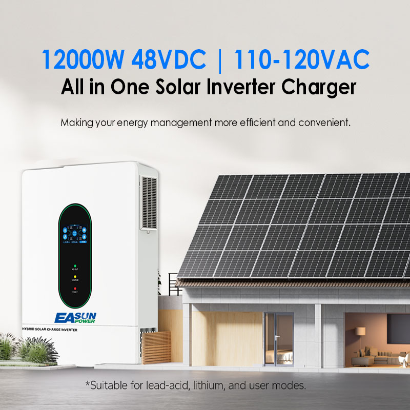 EASUN US 12KW 12000W محول طاقة - مراجعة Mppt Charge Controller وسعره