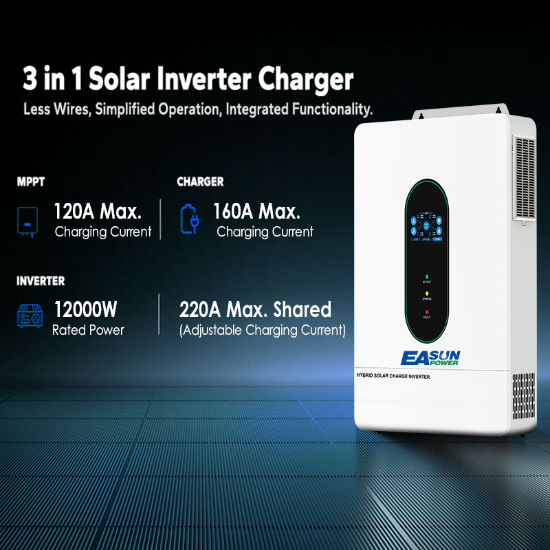 EASUN US 12KW 12000W محول طاقة - مراجعة Mppt Charge Controller وسعره