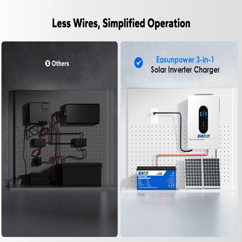 EASUN US 12KW 12000W محول طاقة - مراجعة Mppt Charge Controller وسعره