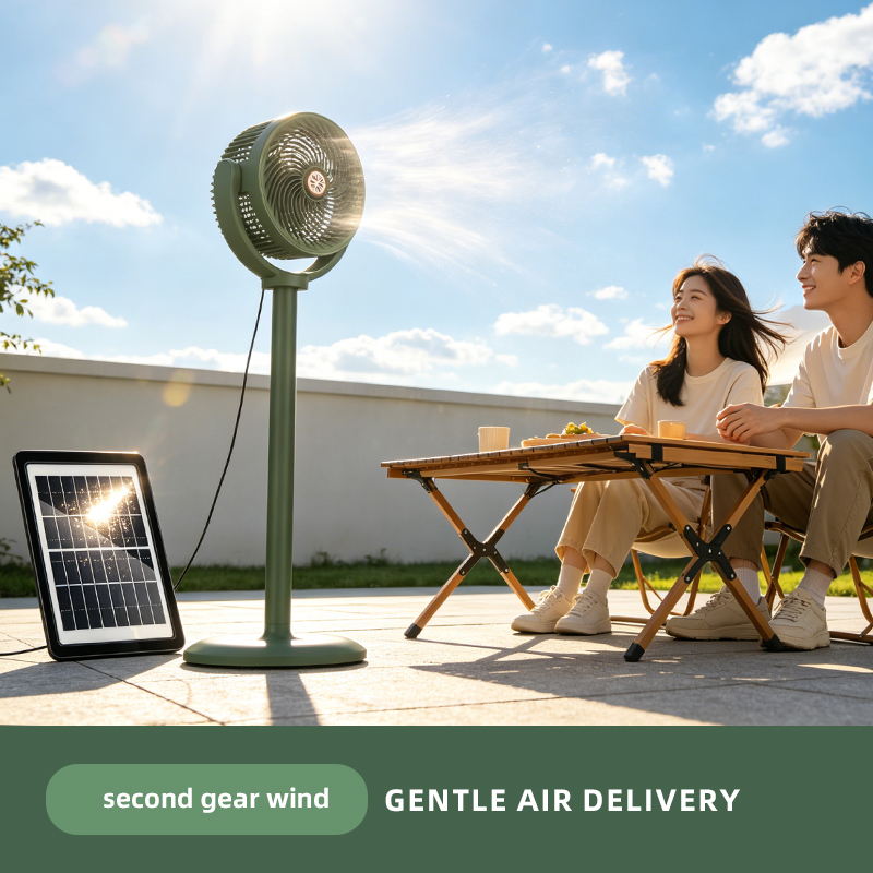 مروحة أرضية تعمل بالطاقة الشمس - مراجعة Renewable Energy Fan وسعره
